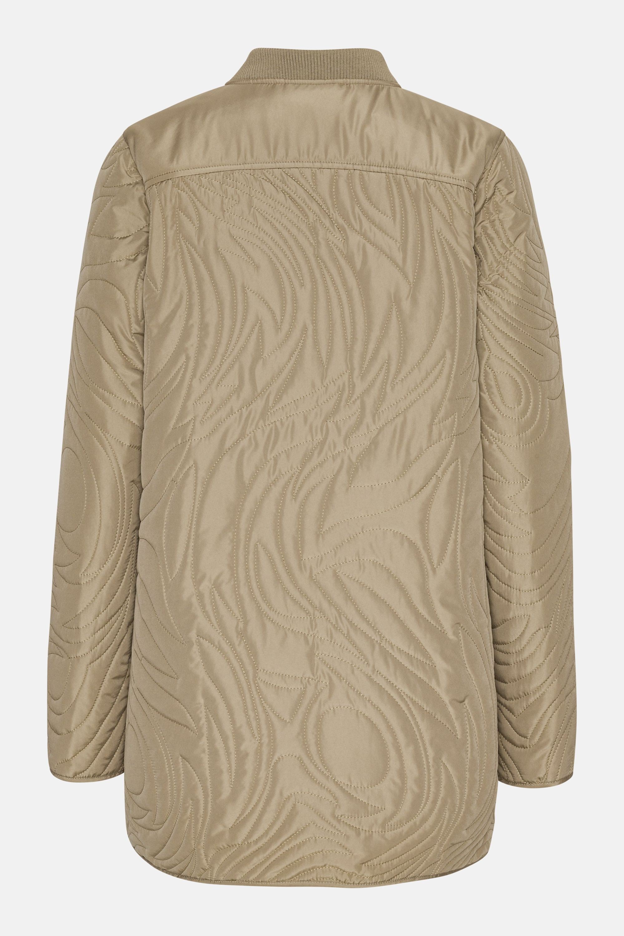 Kurze Steppjacke - Greige